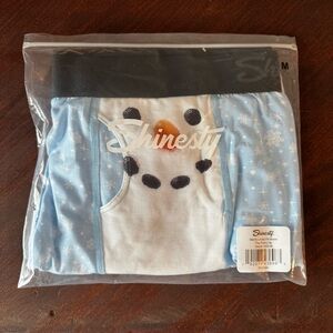 Shinesty Men's Blue Snowman Boxers